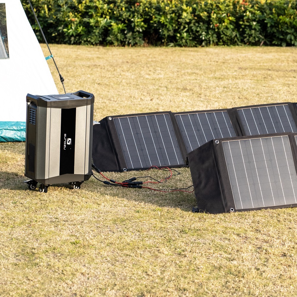 Solar Generator 2000W Portable Power Station DC/AC Power Bank for Outdoor Power