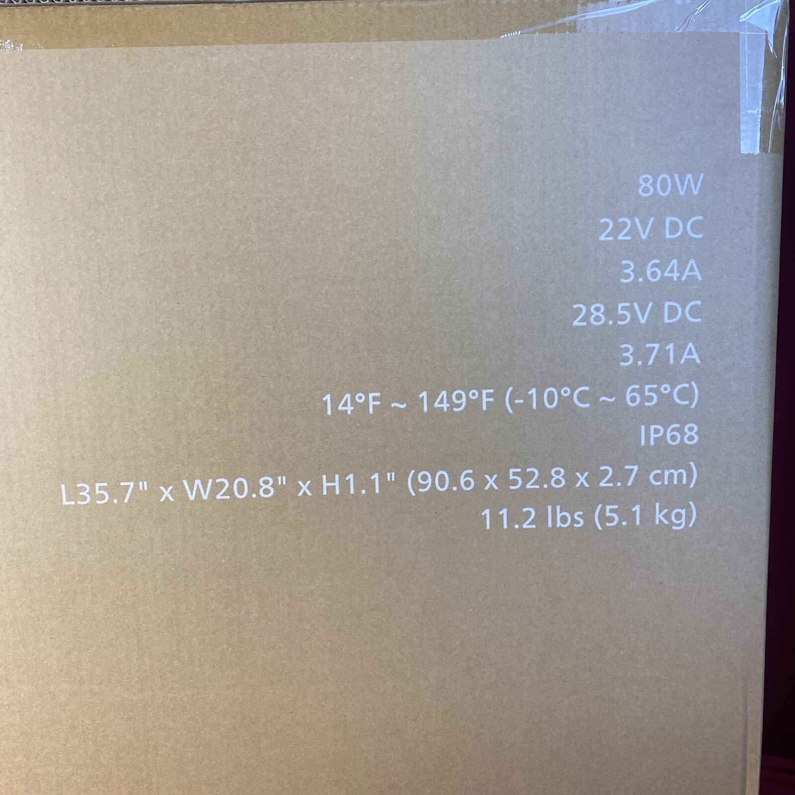 Geneverse (GV-80A) SolarPower ONE AIR Double Sided Solar Panel – 80W/22V – New!