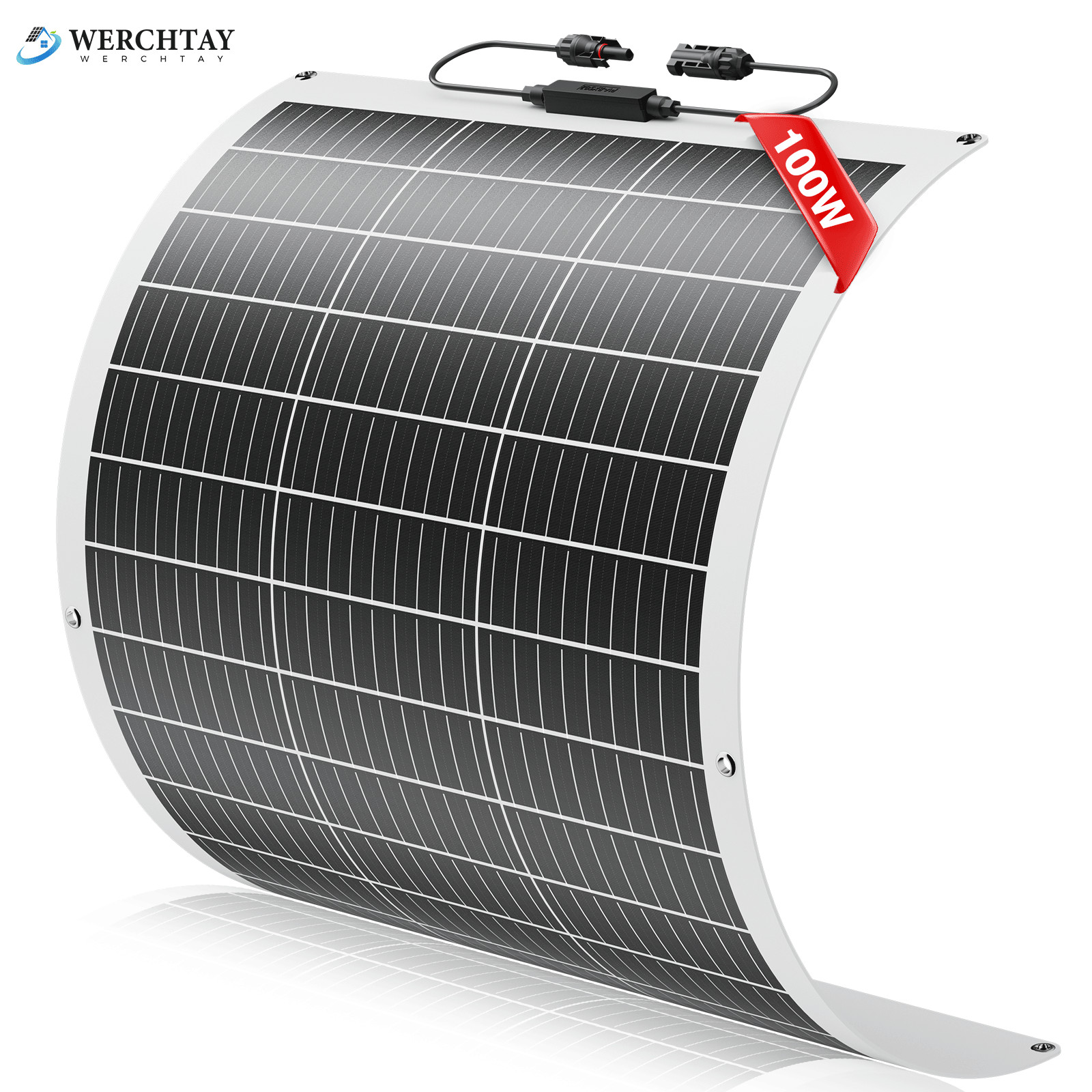 100W 200W 300W 400W Flexible Mono Solar Panel Car Boat RV Home Rooftop Camping