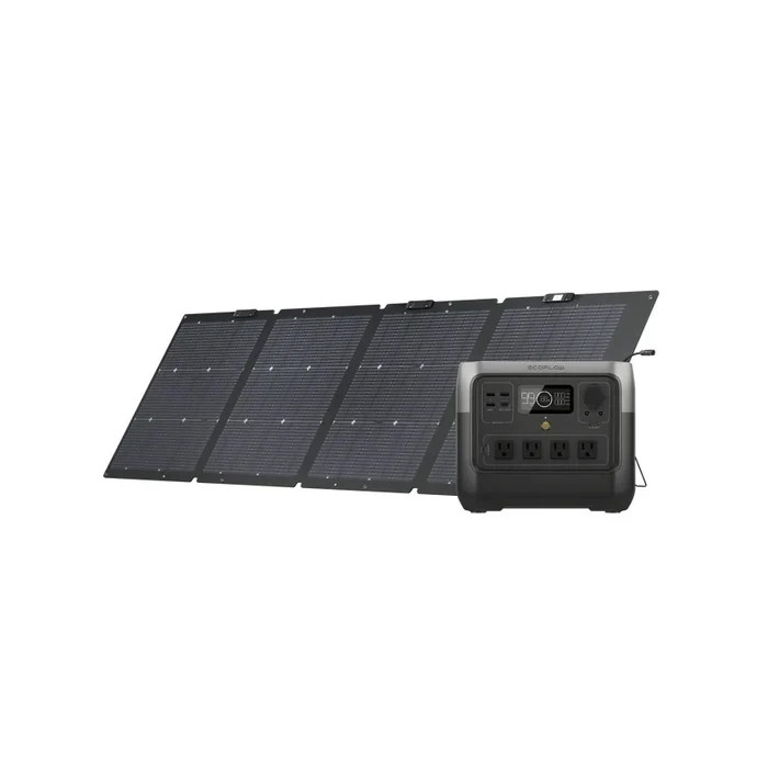 EcoFlow RIVER 2 Pro 768Wh Power Station with 220W Portable Solar Panel & X-Boost