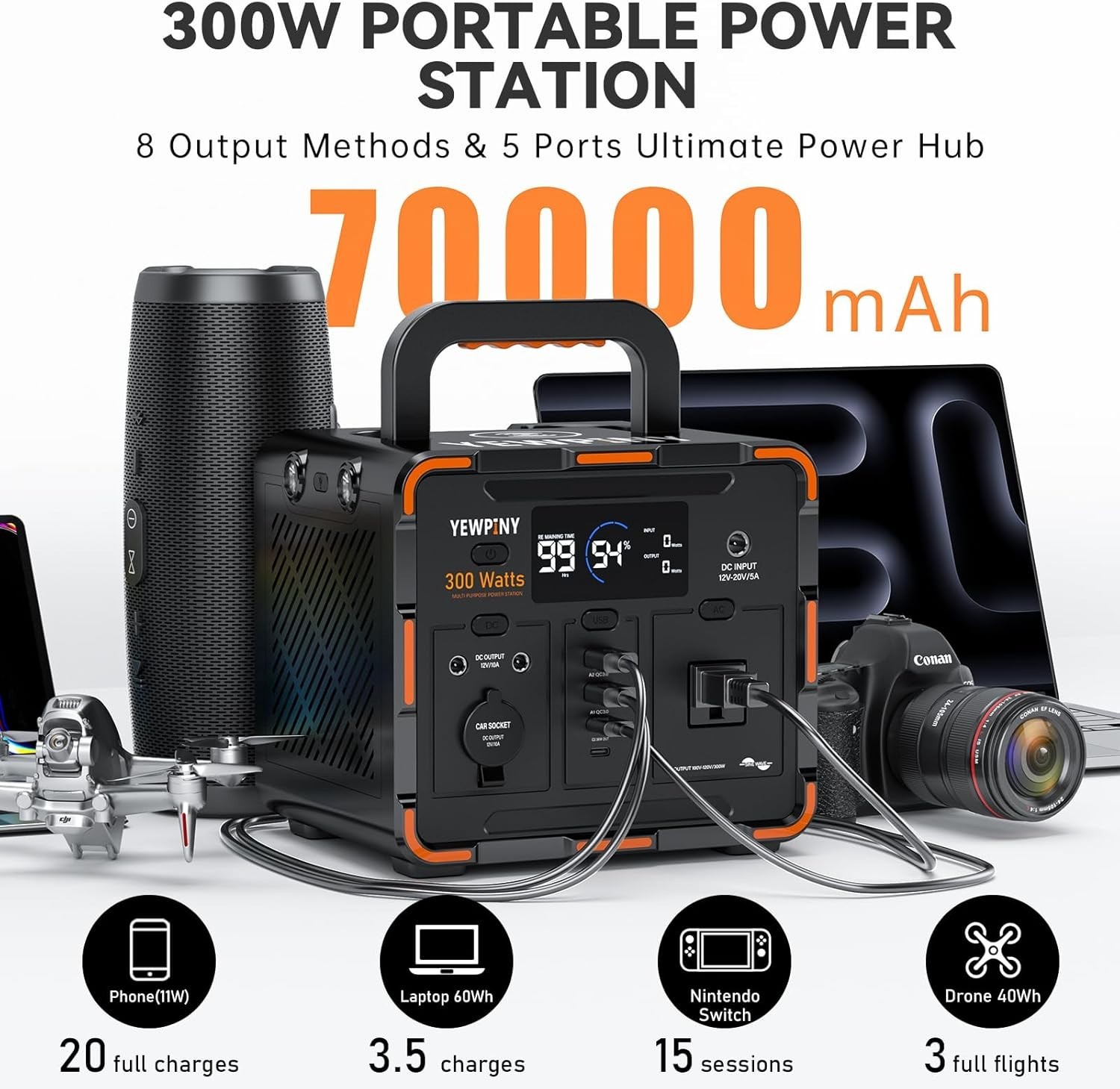 Emergency Power Supply 300W Solar Generator^