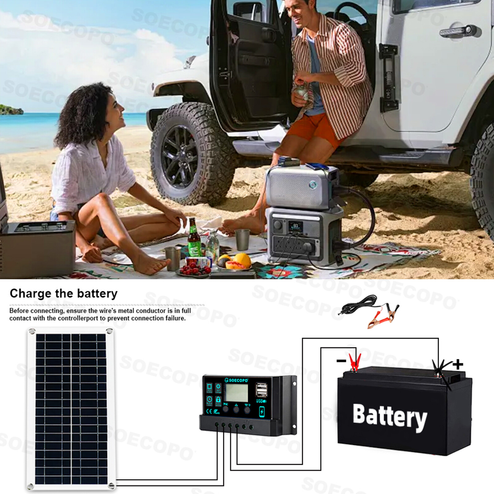 6000W 100A 110V Solar Panel Kit Complete Solar Power Generator Home Grid Syste