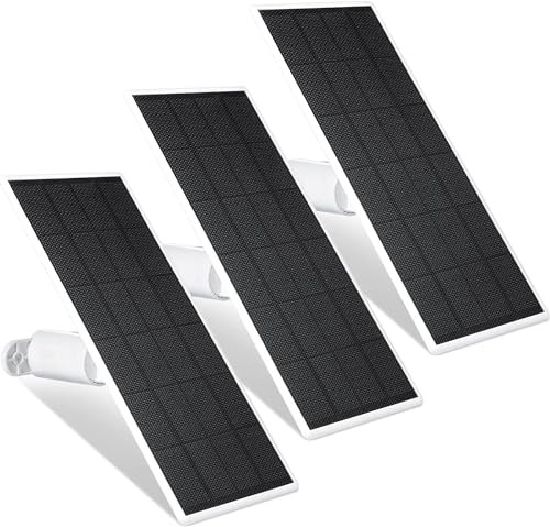 2.5W Solar Panel for Google Nest Cam Outdoor or Indoor, Battery ( 3 Pack)