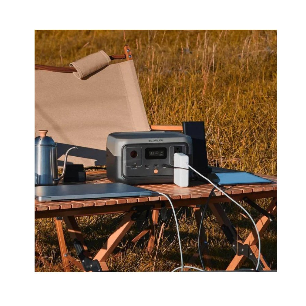 EcoFlow RIVER 2 256Wh 300W Portable Power Station 110-Watt Solar Panel