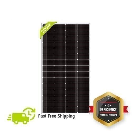 5PCS 200W 12V Mono Solar Panel Kit Charging Off-Grid battery power RV Home boat