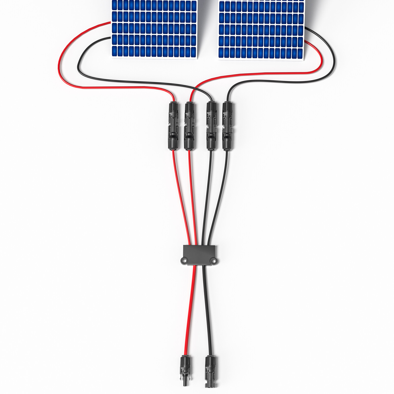 Solar Connectors Cable for Solar Panels Cable Splitter Y Branch Parallel Adapter