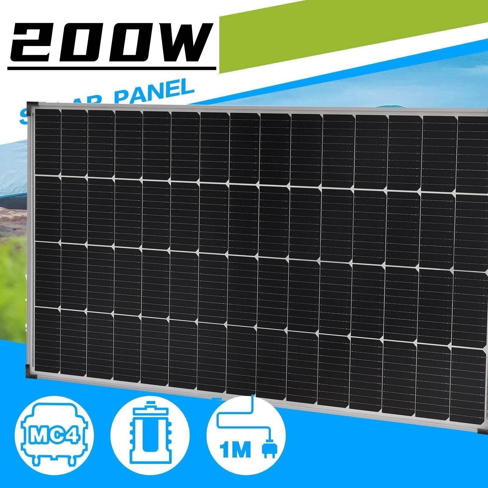 Solar Panels 12V 200W Mon Solar Panel High Efficiency RV Battery Boat Caravan