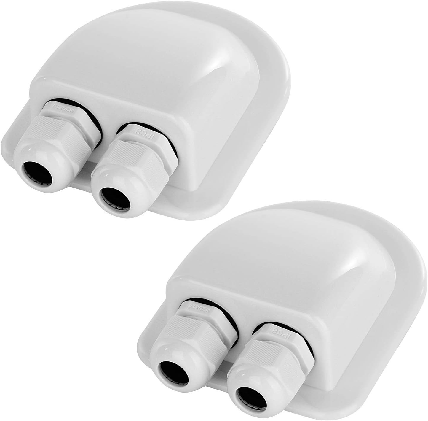 2 Pack of IP68 Waterproof Solar Cable Entry Gland by , Weather Resistant