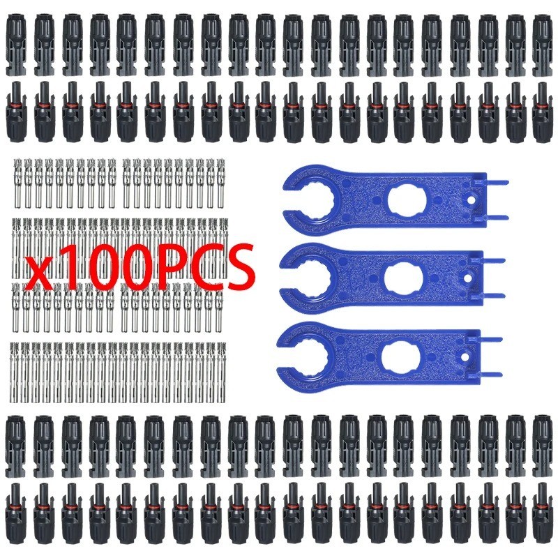 10/20/50/100/200 Pairs Solar Cable Connectors Male Female DIY For Solar Panel US