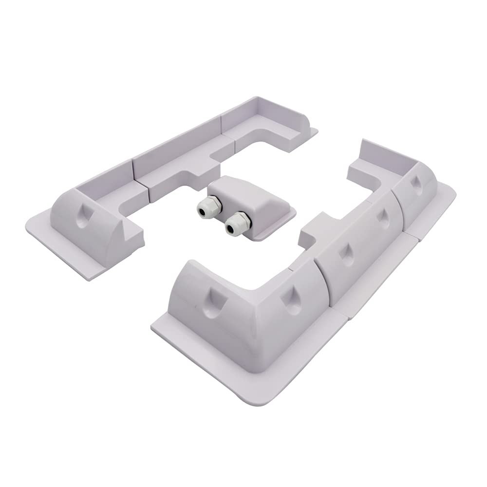 7PCS Solar Panel Mounting Bracket Kit – Drill-Free Corner Brackets for RVs, Boat