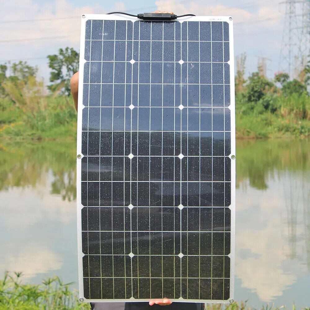350W 18V Flexible Solar Panel Module Battery Charger Car Outdoor RV Marine