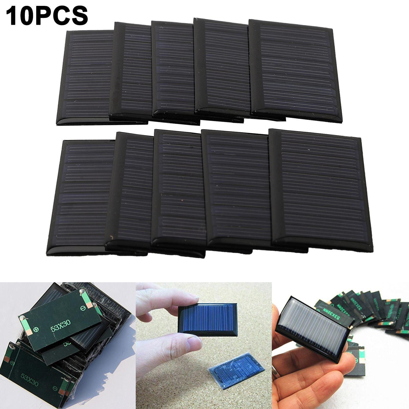 Wholesale Bundle Pack Of 10 Small Solar Panels 5V 30mA DIY Electronics Kit/new~