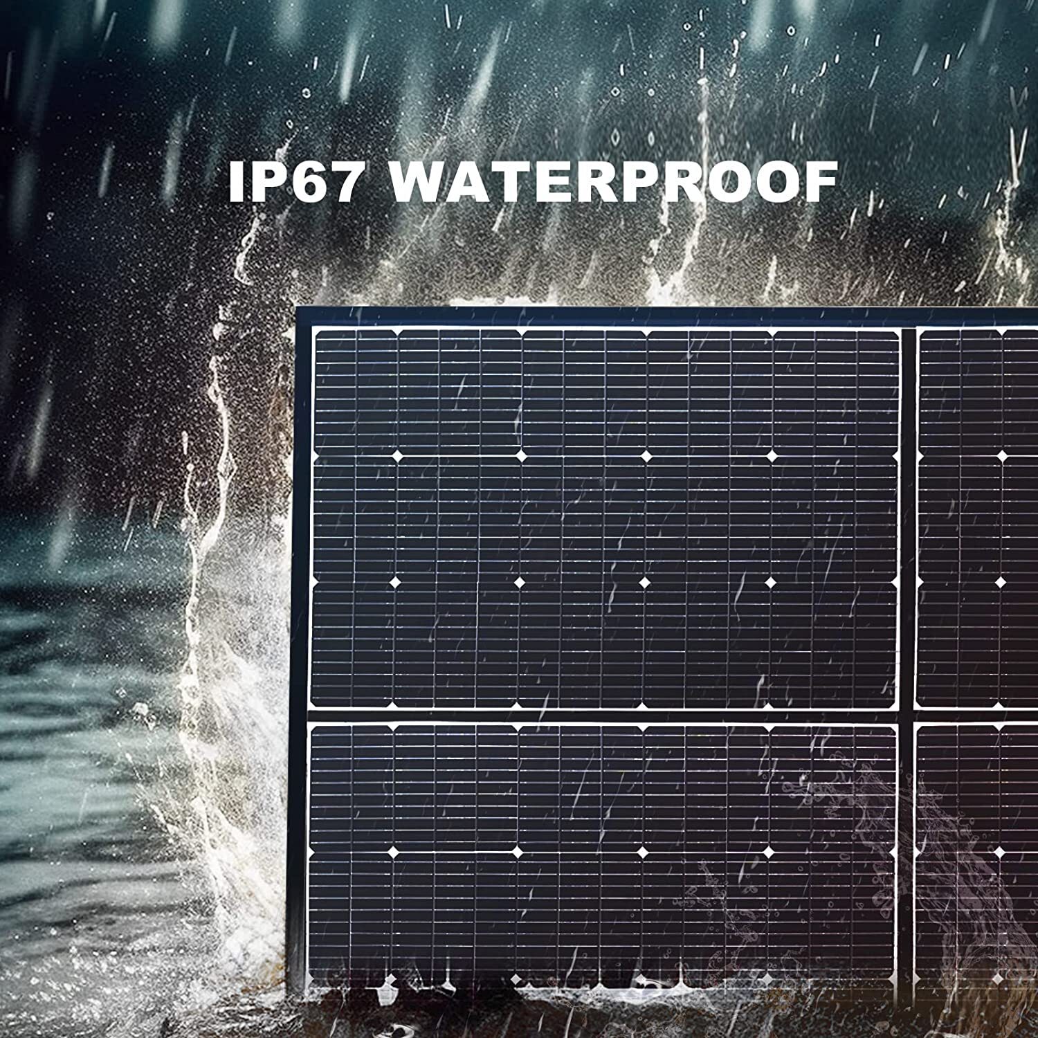 ALLPOWERS 600W Foldable Solar Panel Monocrystalline Waterproof IP67 for Outdoor