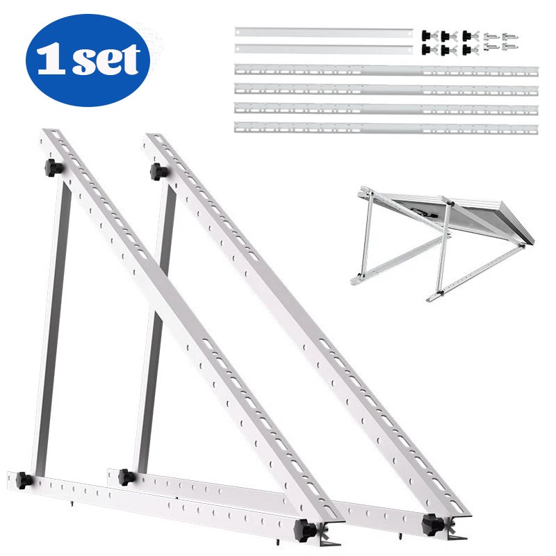4Sets 45 inch Solar Panel RV Tilt Mount Brackets RV Flat Roof Adjustable Frame