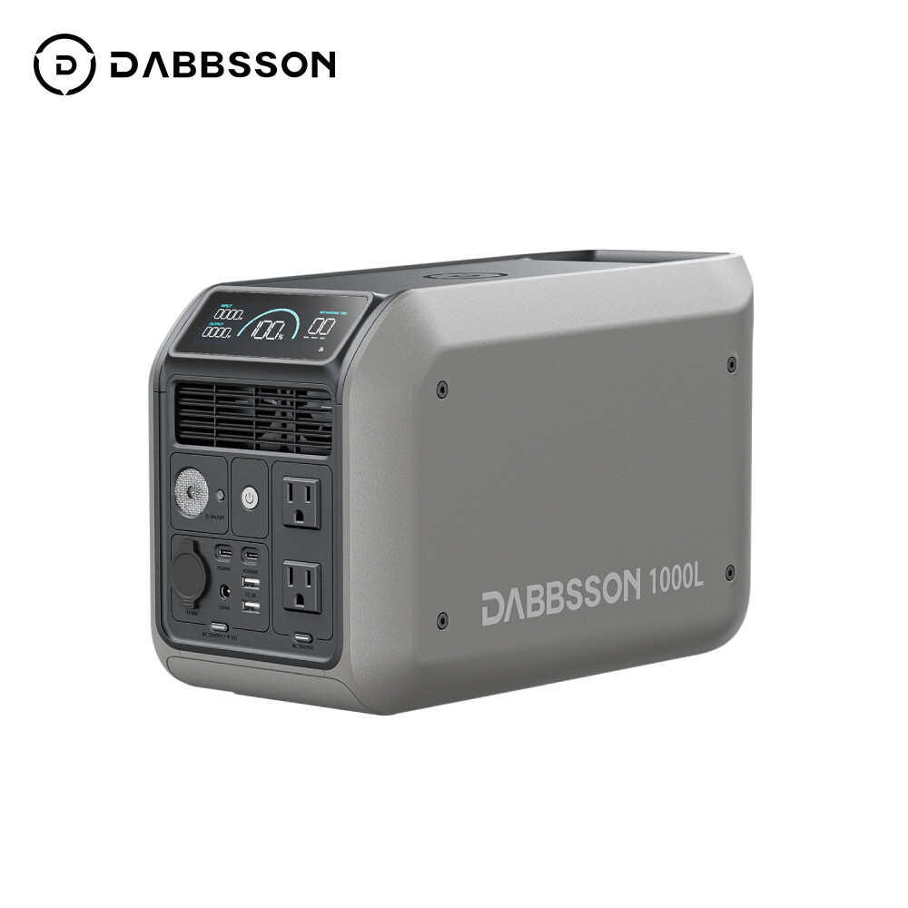 Dabbsson 1000L Portable Power Station 1008Wh 1200W Solar Generator for Camping