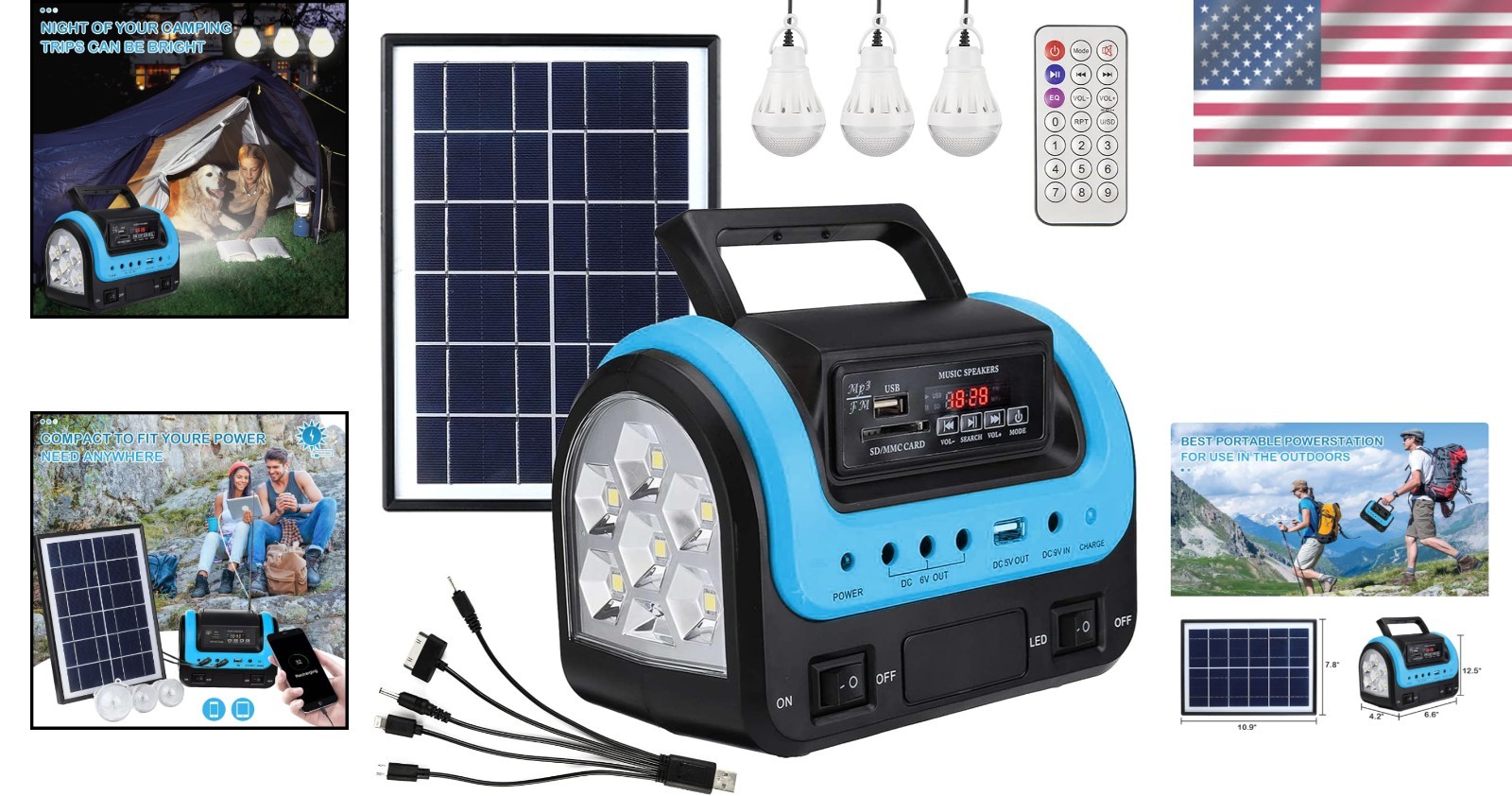 Versatile Portable Power Station 144W with Solar Panel for Outdoor Adventures