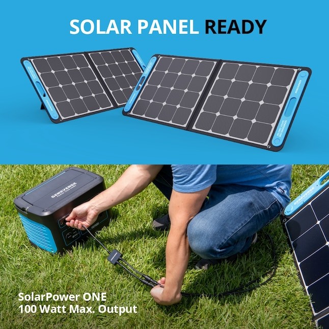 Geneverse SP1 Portable Solar Power Kit, 8mm Charge Port, One Panel, Refurbished