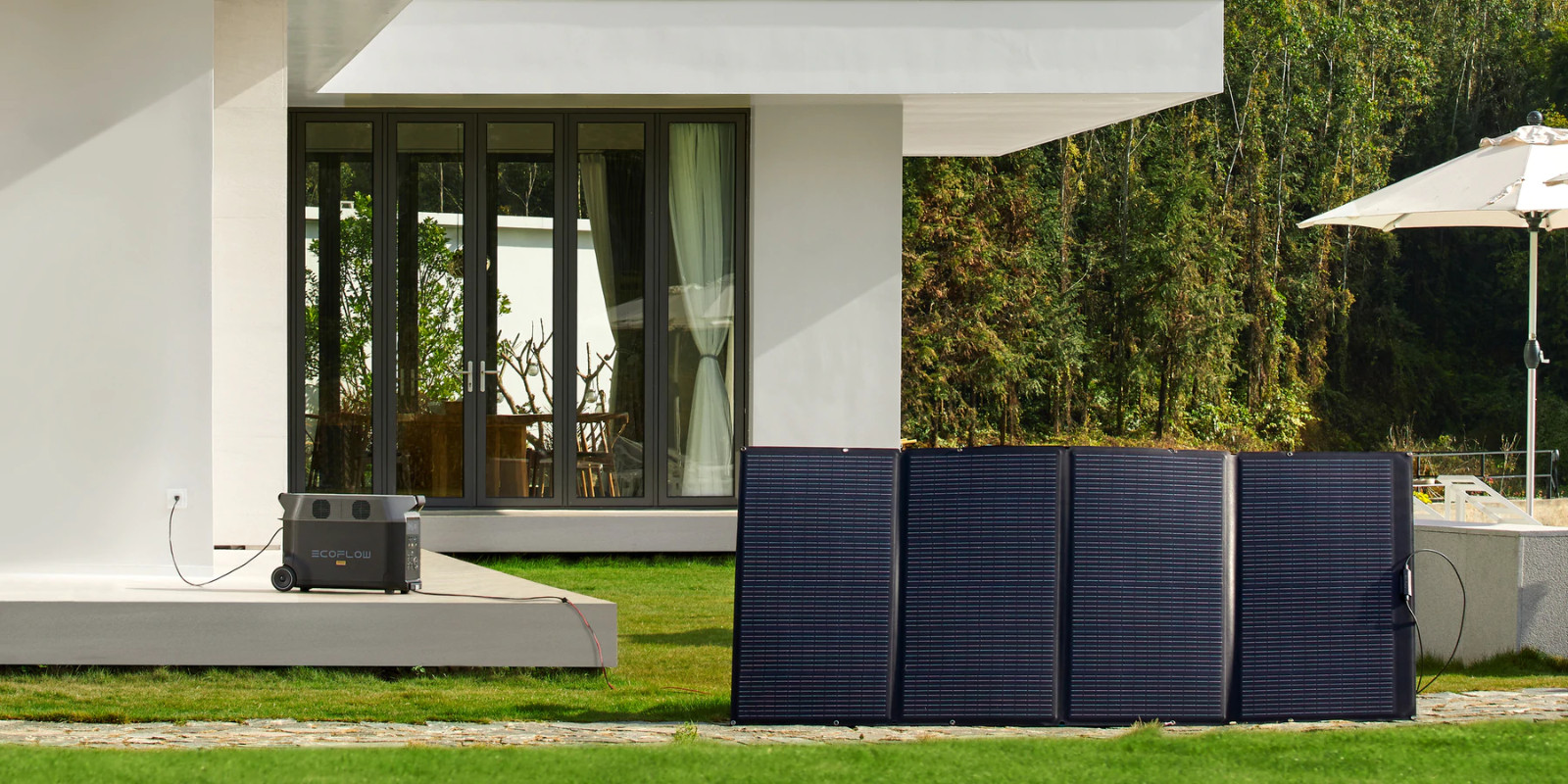 EcoFlow 400W Solar Panel Self-supporting, Waterproof Smart Outdoor Solar Kit