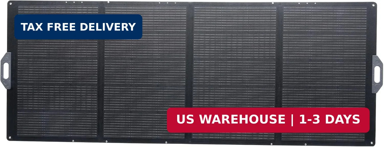 VEVOR 400W Foldable Solar Panel, 24% High-Efficiency Portable Monocrystalline So