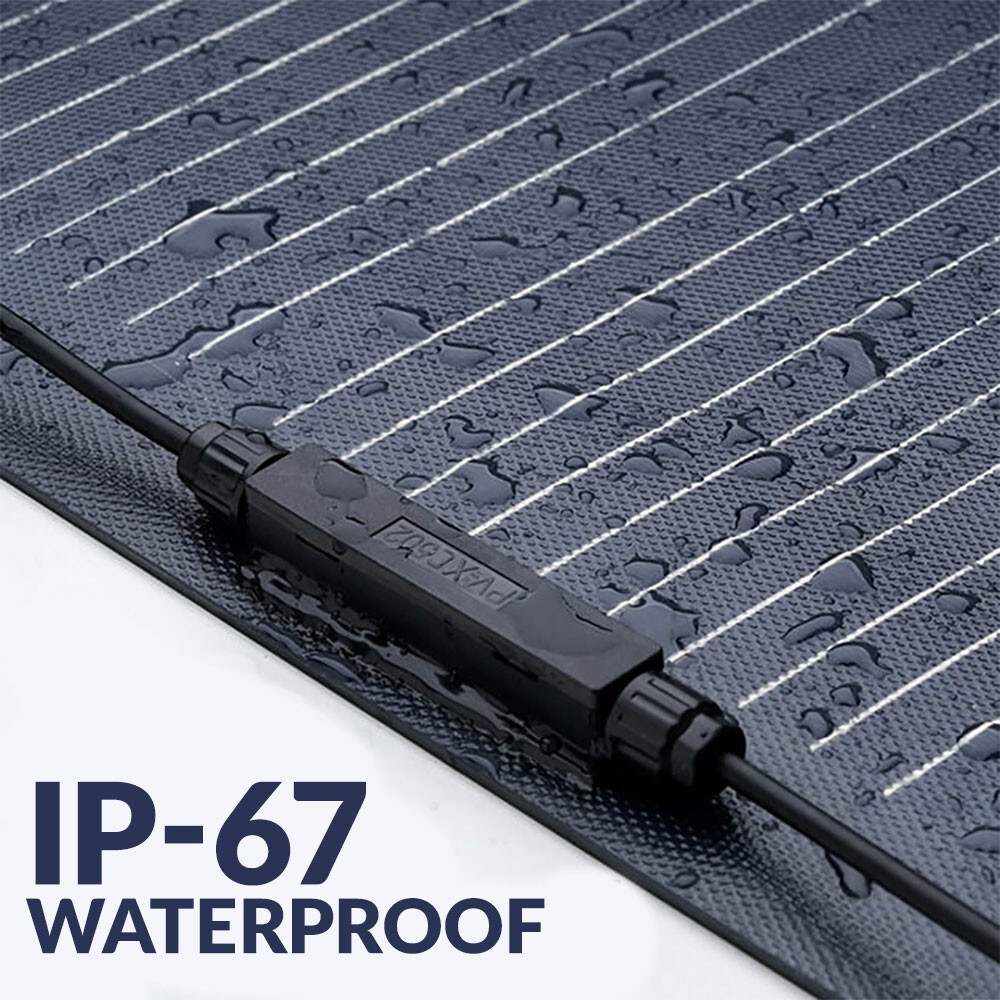 100-Watt ETFE Flexible Solar Panel, Ultra Light & Thin, Off-Grid, Monocrystaline
