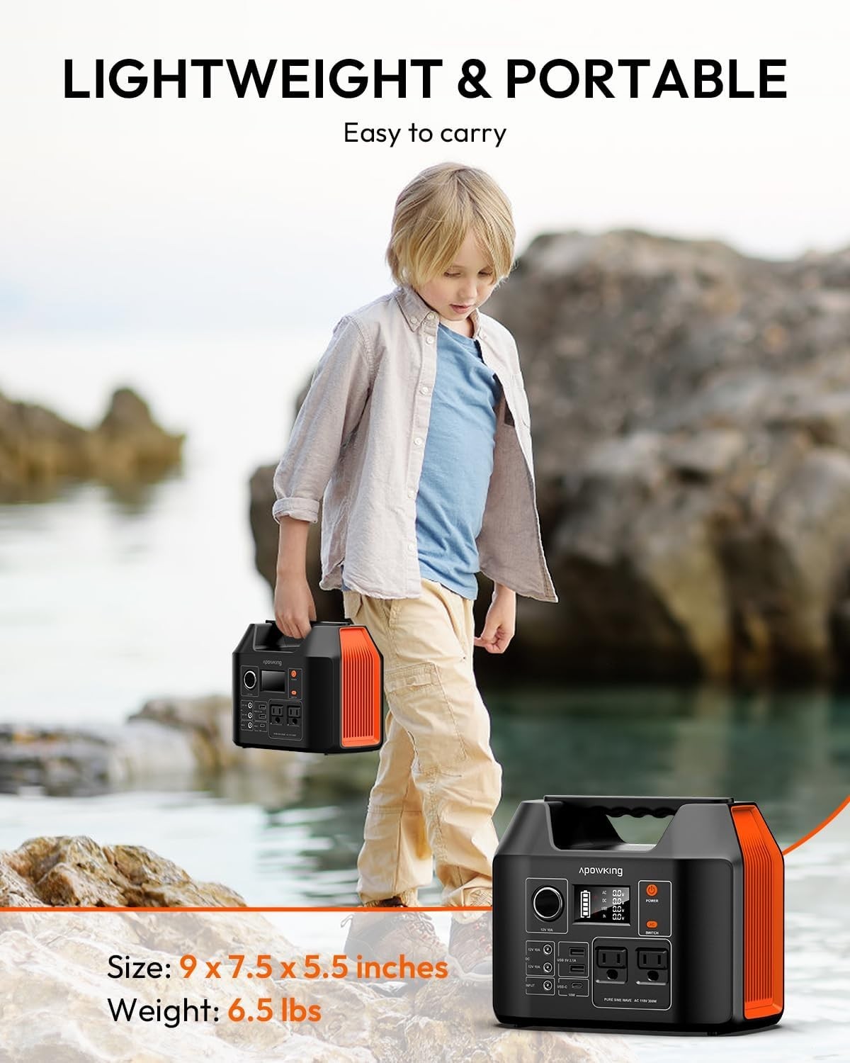 300W Solar Powered Generator & 40W Panel – Essential for Camping & Emergencies