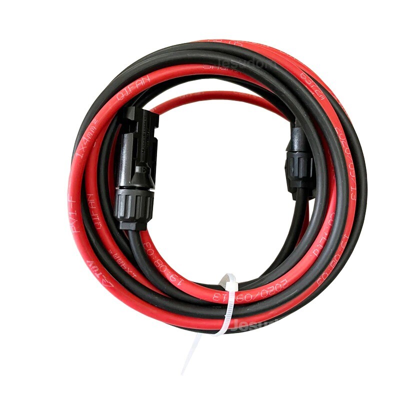 6mm2/ 10AWG / 1M Solar Panel Extension Cable Copper Wire Black an