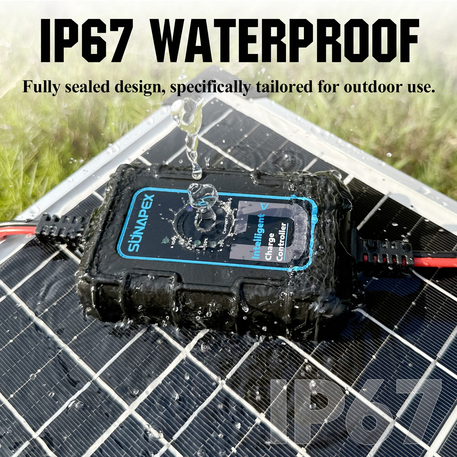 20W/30W/50W 12V Solar Battery Trickle Charger Maintainer with Controller for Car