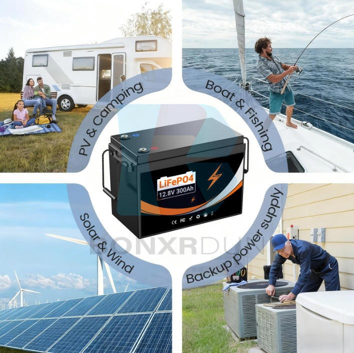 Lithium Iron Phosphate Battery 12.8V300AH With Large Capacity For RV Home