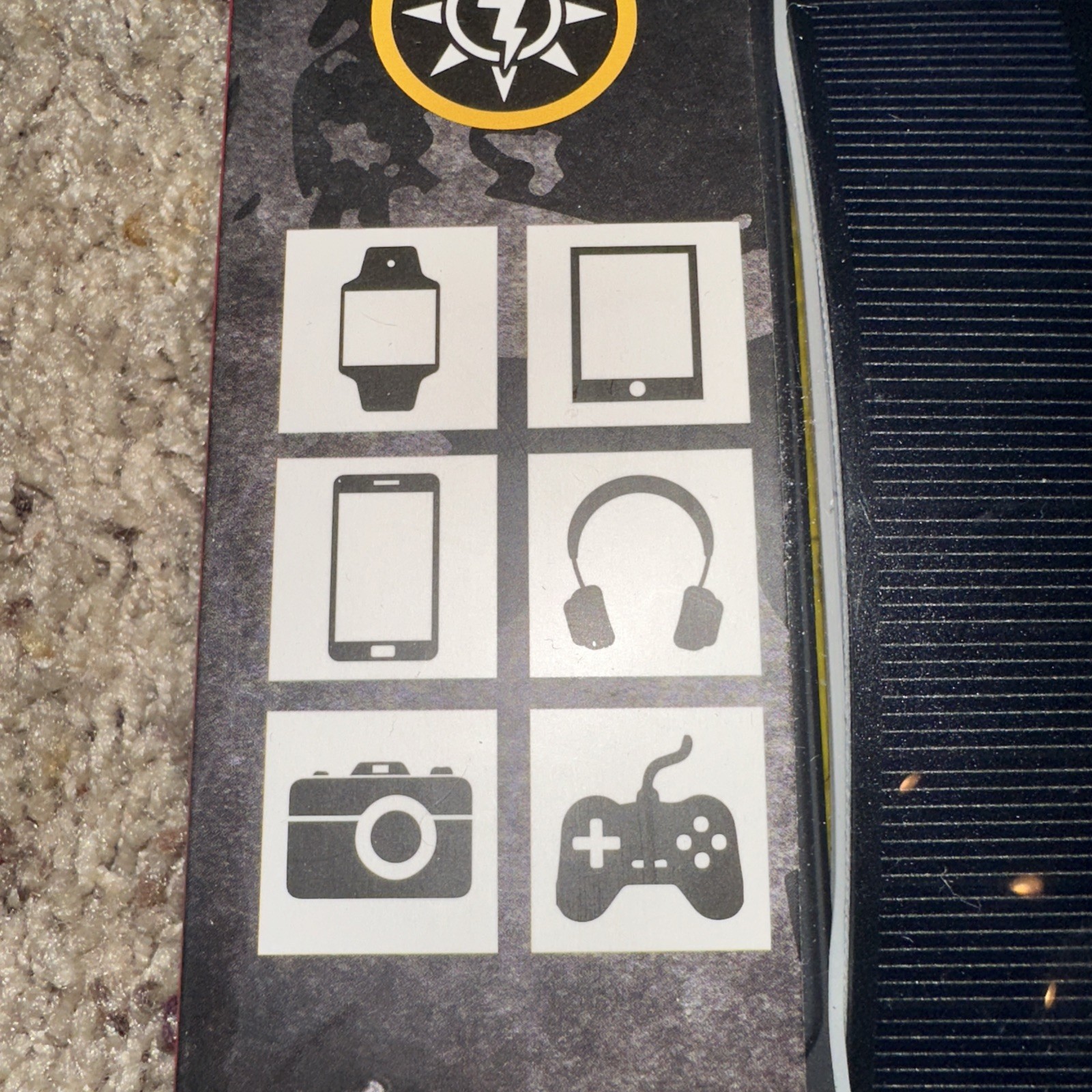 New! Solar Charger & Power Bank Trail Blazer 10,000 MAH Water Resistant Punisher