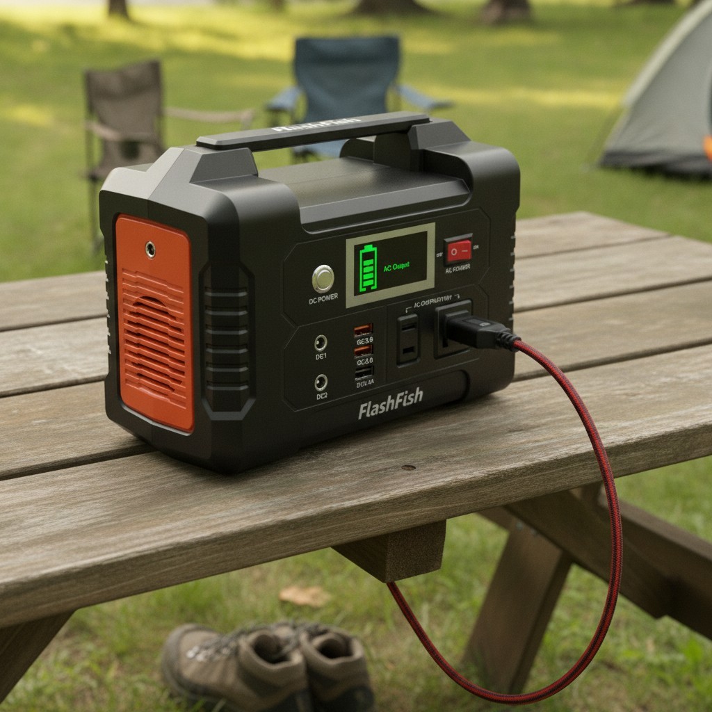 Luxury Power Supply: 200W Portable Station with Fast Charge USB and LED Display