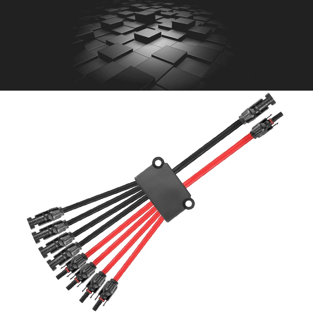 Solar Connectors Cable 2 to 8 Y Branch Cable Connector for Solar Panel9286