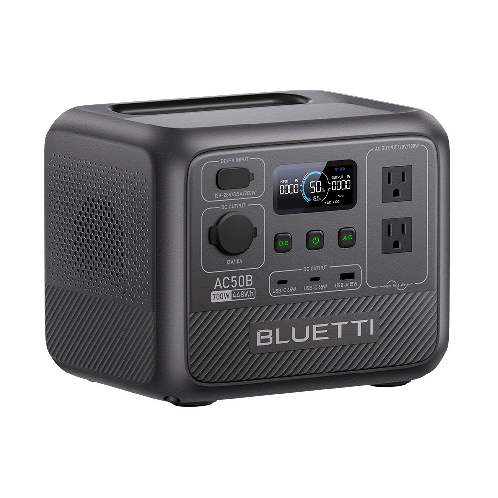 BLUETTI AC50B 700W 448Wh Portable Power Station for Road Trip/Power Outage