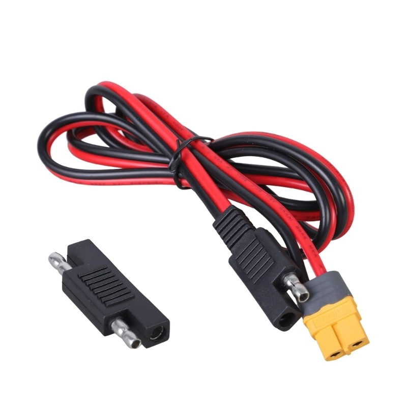 XT60 Female to SAE Connectors Cable 14AWG Charging Cable for Connection of Solar