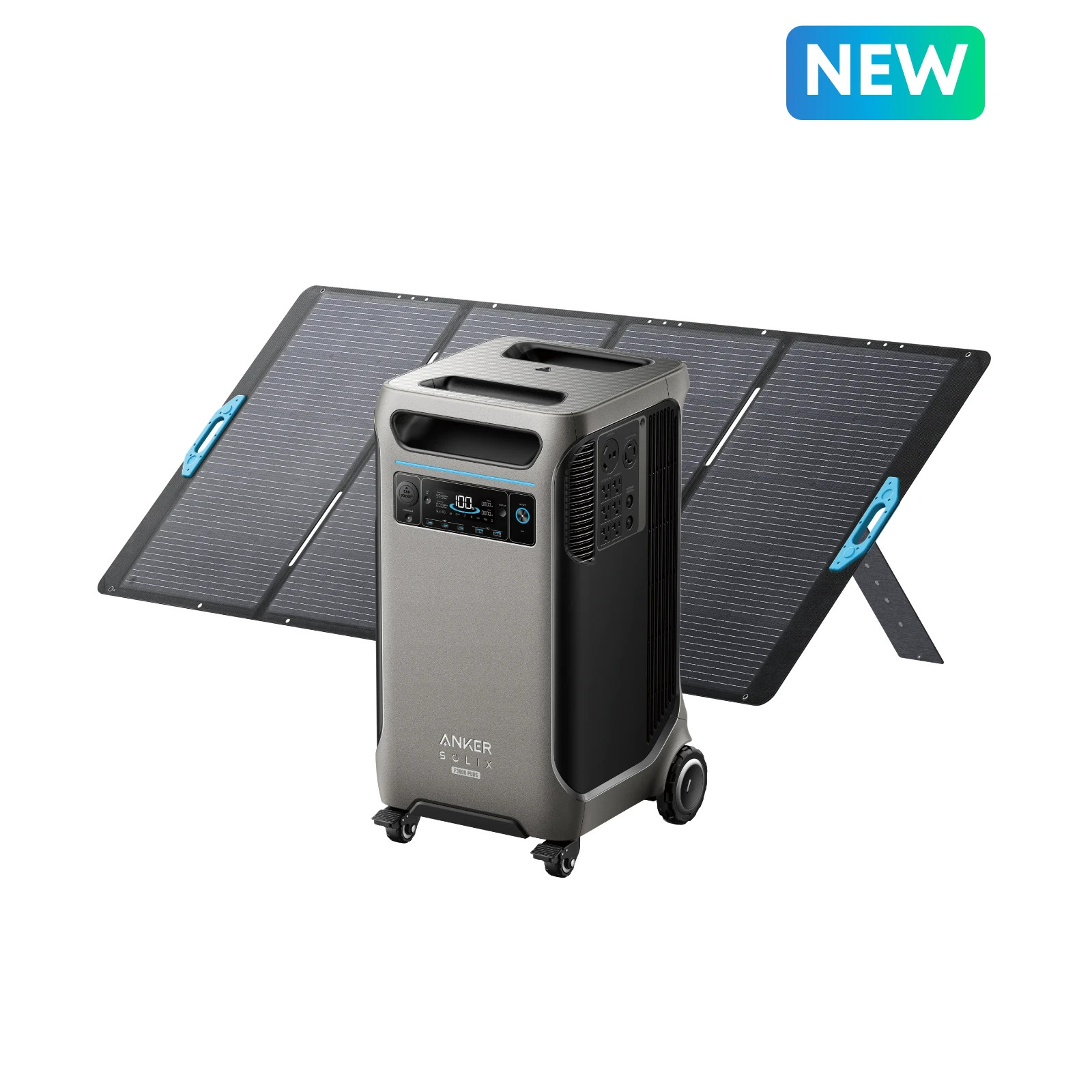 Anker SOLIX F3800 Plus Remote Monitoring Solar Generator with 400W Solar Panel