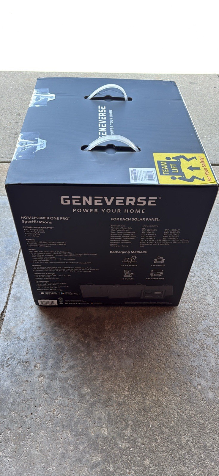GENEVERSE (60-GVUS-SG2M2) 1210Wh Solar Generator Bundle – NEW! – FACTORY SEALED!