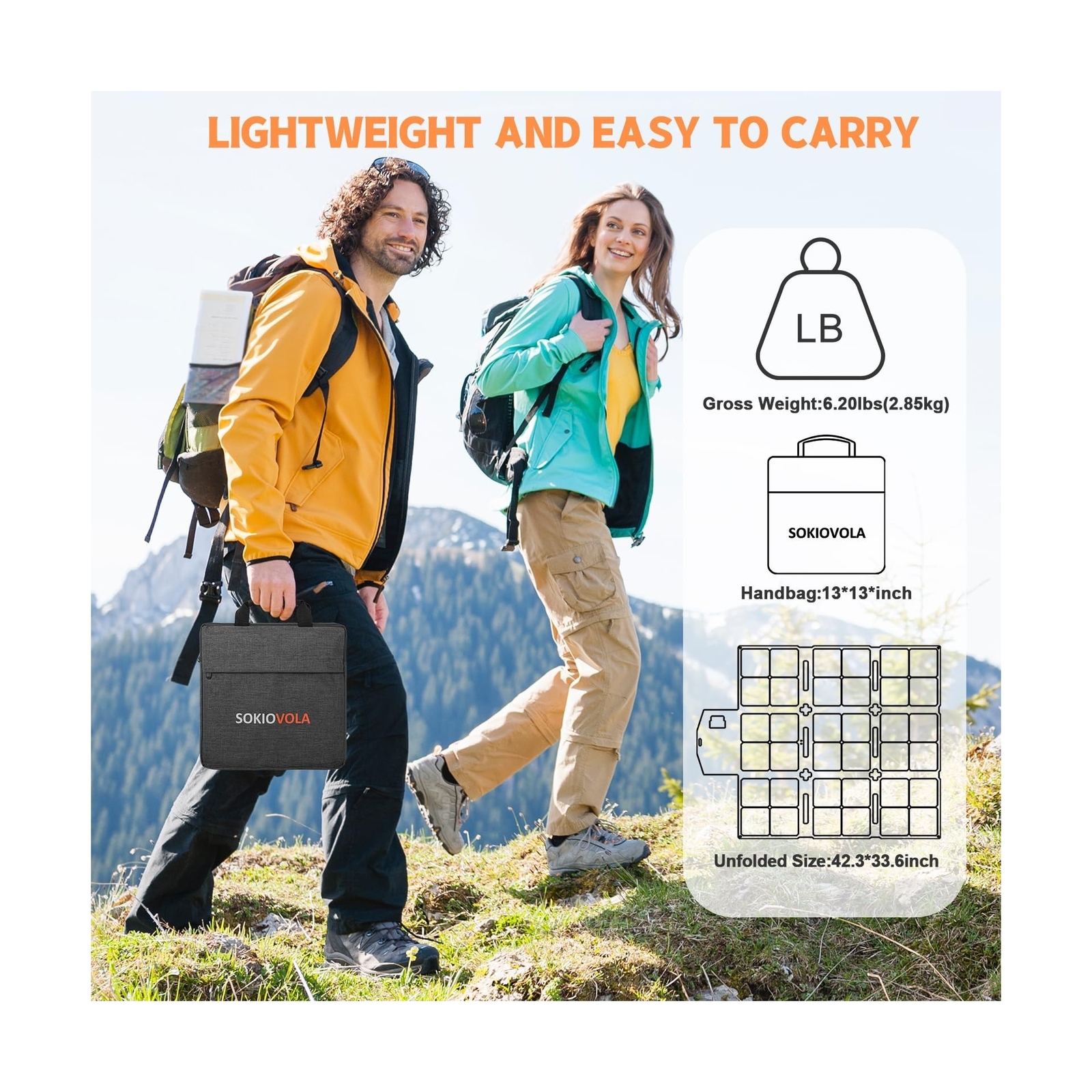 120W Portable Solar Panel with MC-4 Connector Foldable Solar Panel for Campin…