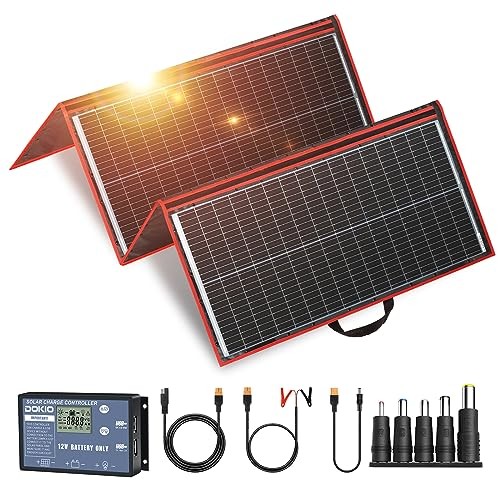 300W Portable Foldable Solar Panel Kit, Compact 19.3×37.4in 300W 20x38in