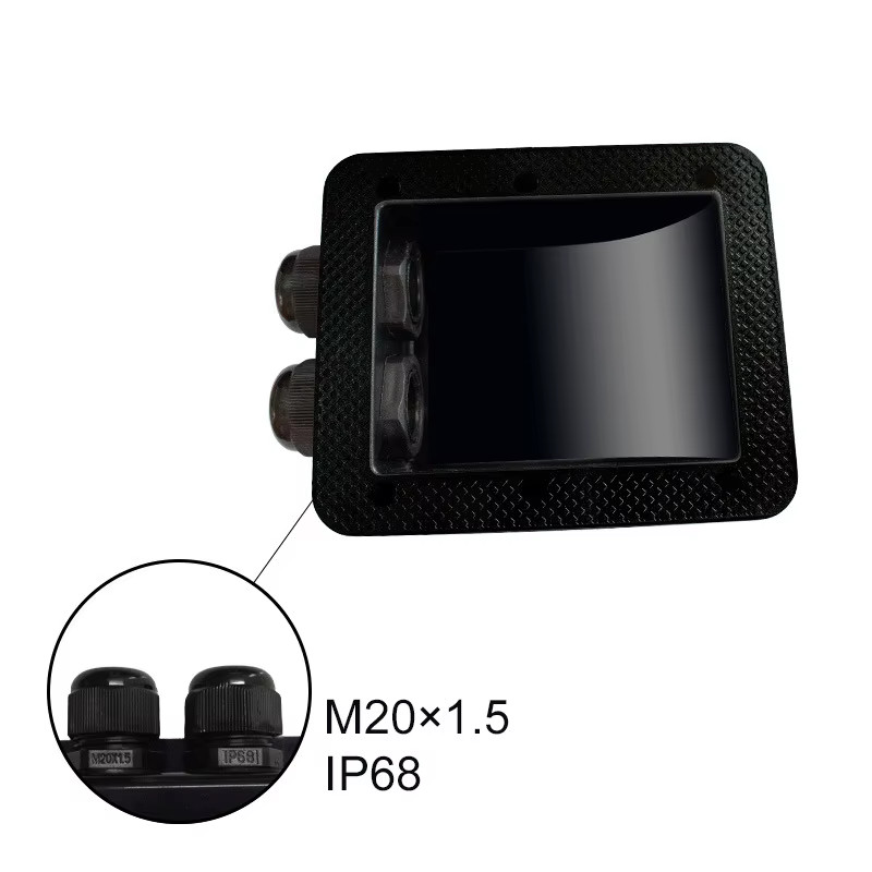 Waterproof ABS Solar Panel Double/Single Hole Wire Cable Entry Gland Sealing Jun