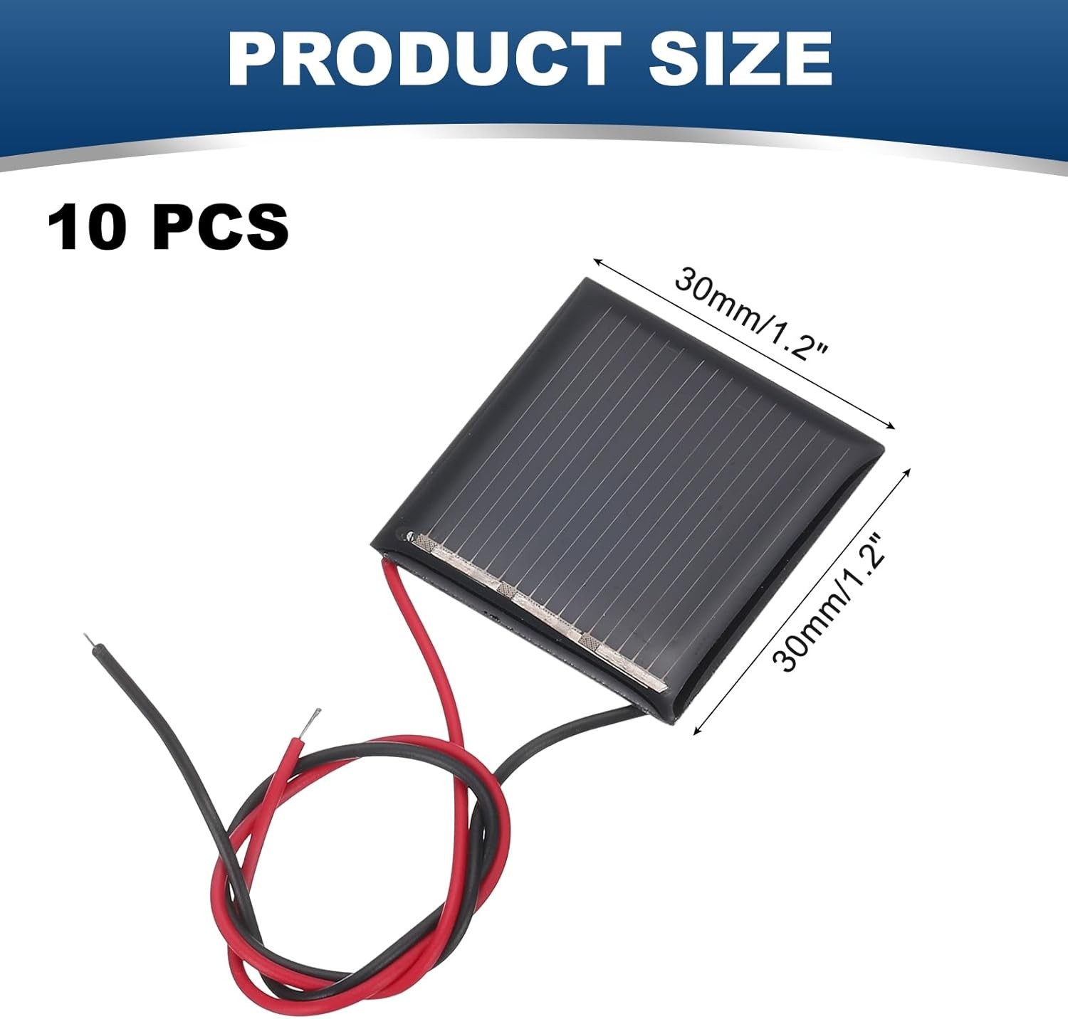 10 Pcs 1.5V 0.09W 60mA Mini Solar Panels, Small Polycrystalline Solar Cell Pa…