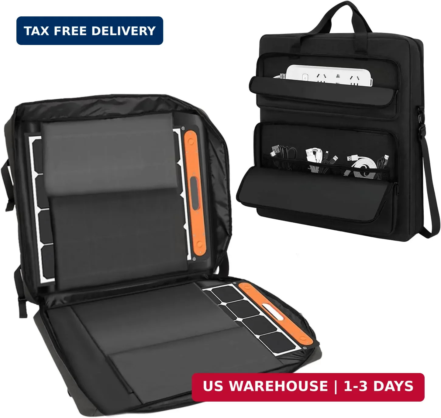 Solar Panel Carrying Case Compatible with Jackery SolarSaga 100W/100X/200W, Padd
