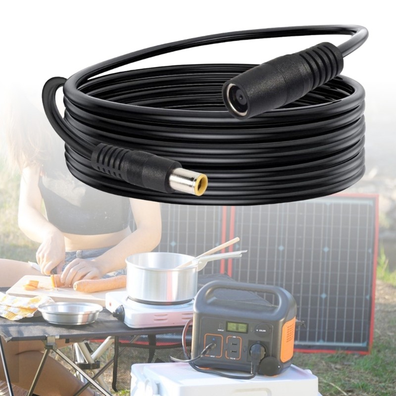 Durability 14AWG DC7.9×0.9mm Power Extension Cable 16.4ft Power Cord For Outdoor