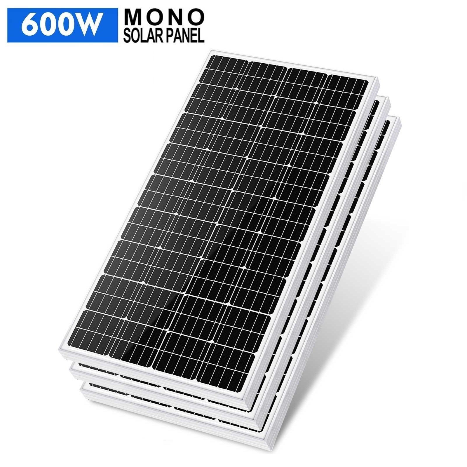 9BB 3PCS 200 Watt Rigid Monocrystalline Solar Panel 12 Volt Home RV Marine US