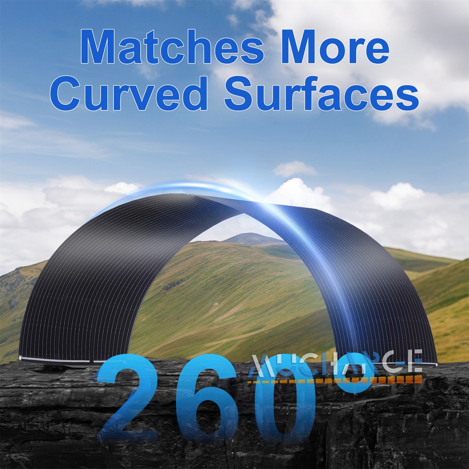 200/400W Flexible Solar Panel Mono Portable Power Camping Home RV Battery Charge