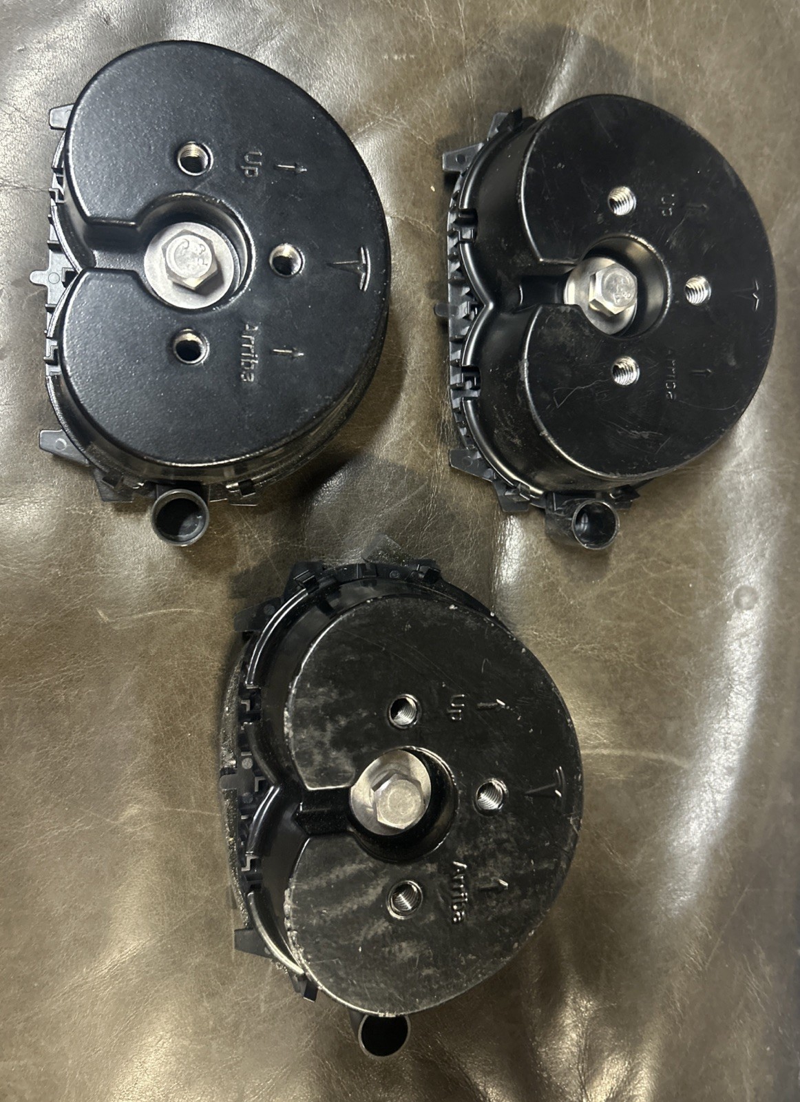 3 (Three) Tesla/Zep Solar Mounting Pucks Blocks