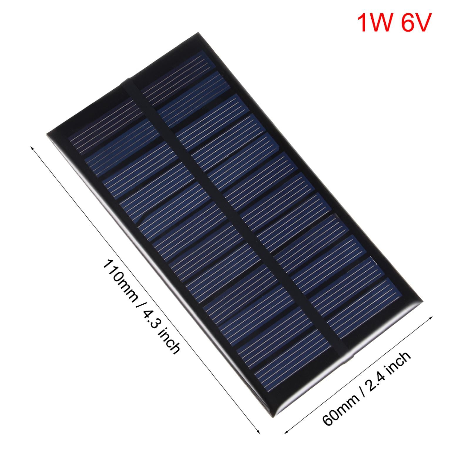 5X 1W 6V Micro Solar Panel Module DIY POLY for Toys Charger