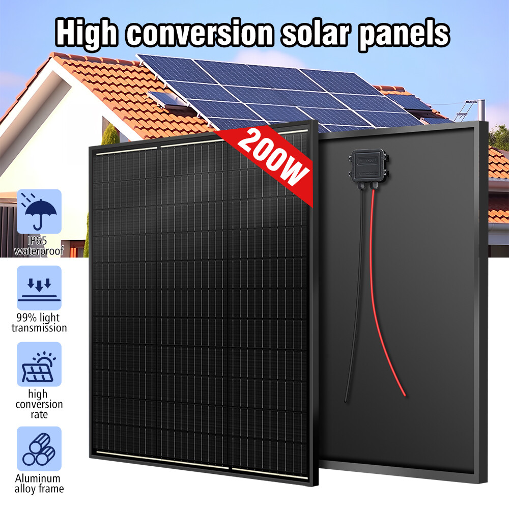 800W Watt Mono Solar Panel 12V Charging Off-Grid Battery Power RV Home Off Grid