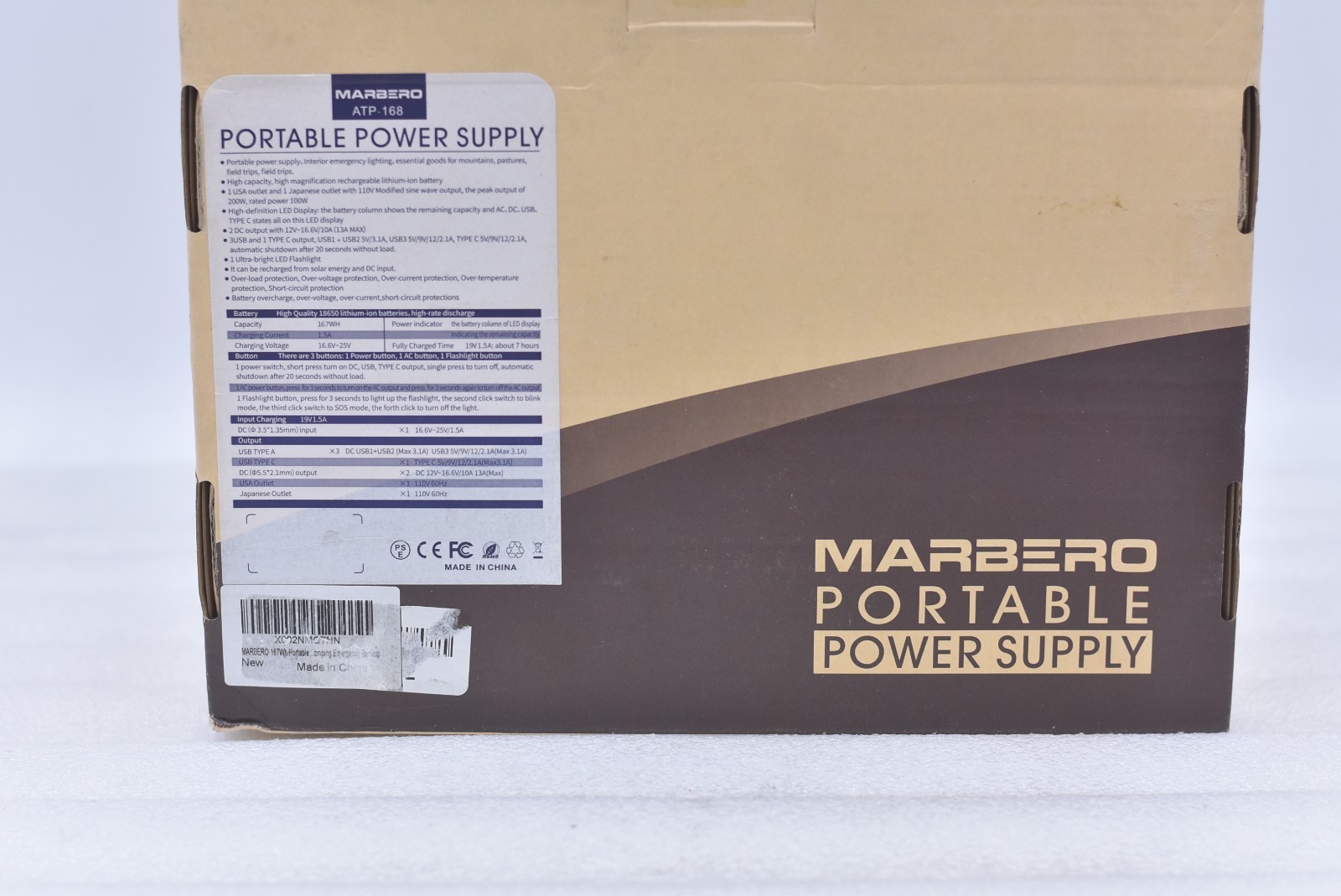 Marbero ATP-168 Portable Power Supply
