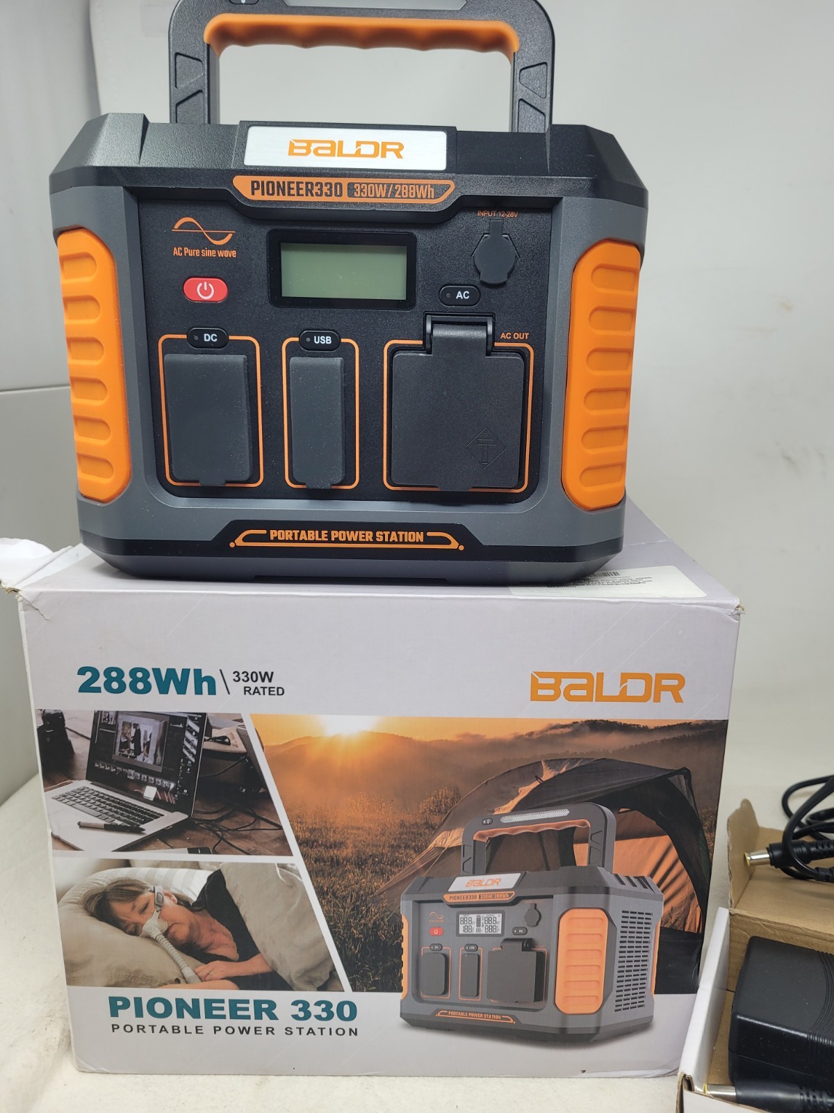 Baldr Pioneer 330 Portable Power Station (288Wh / 330W Rated) Backup Lithium Bat