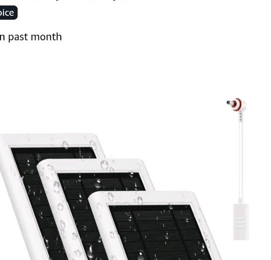 Ring USB C Solar Panel To Barrel Plug Adapter For Stick Up And Spotlight Cam NEW