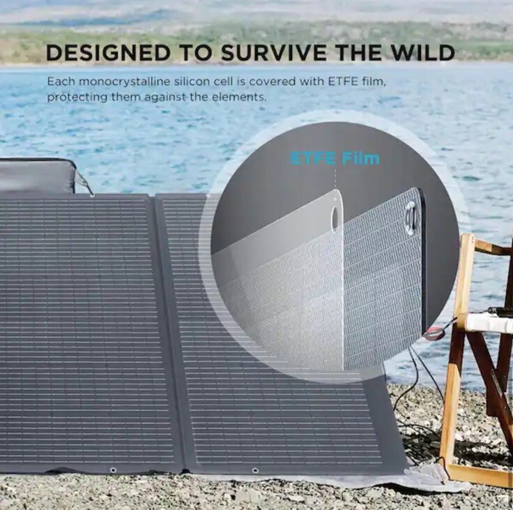 EcoFlow 400W Solar Panel Self-supporting, Waterproof Smart Outdoor Solar Kit